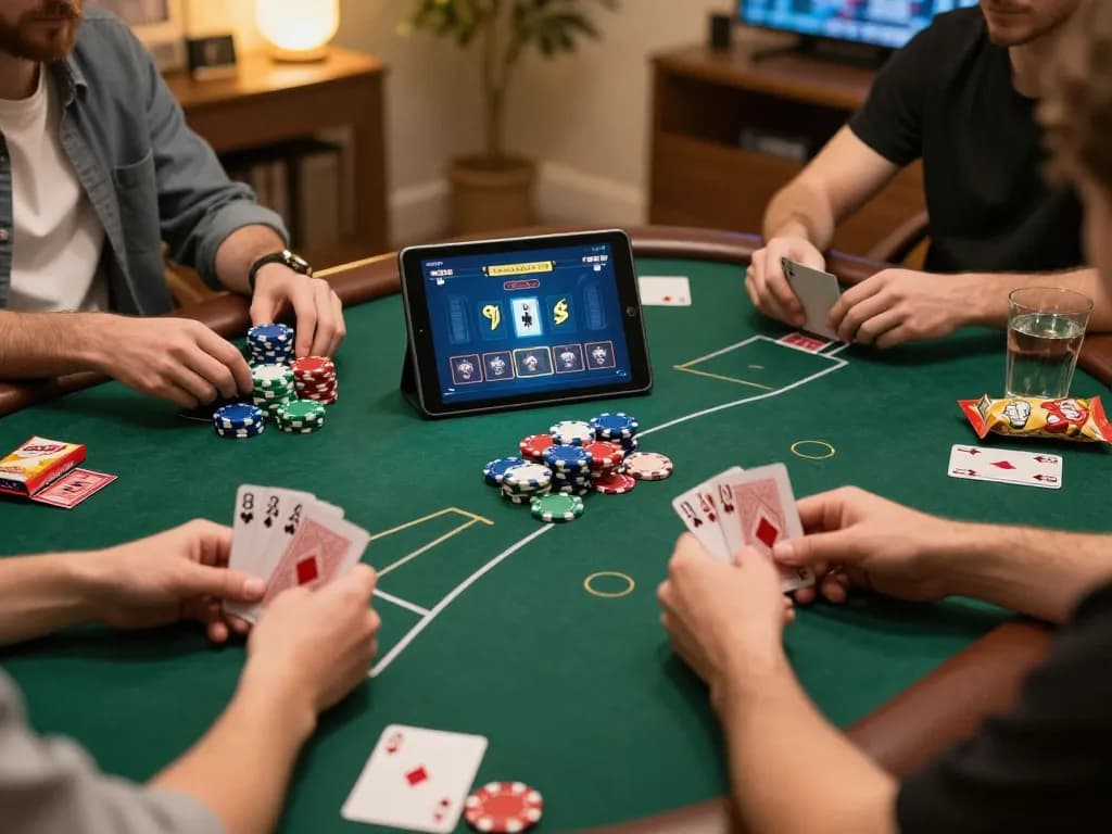 Engage with thrilling online poker at home with tr88it interface displayed on tablet