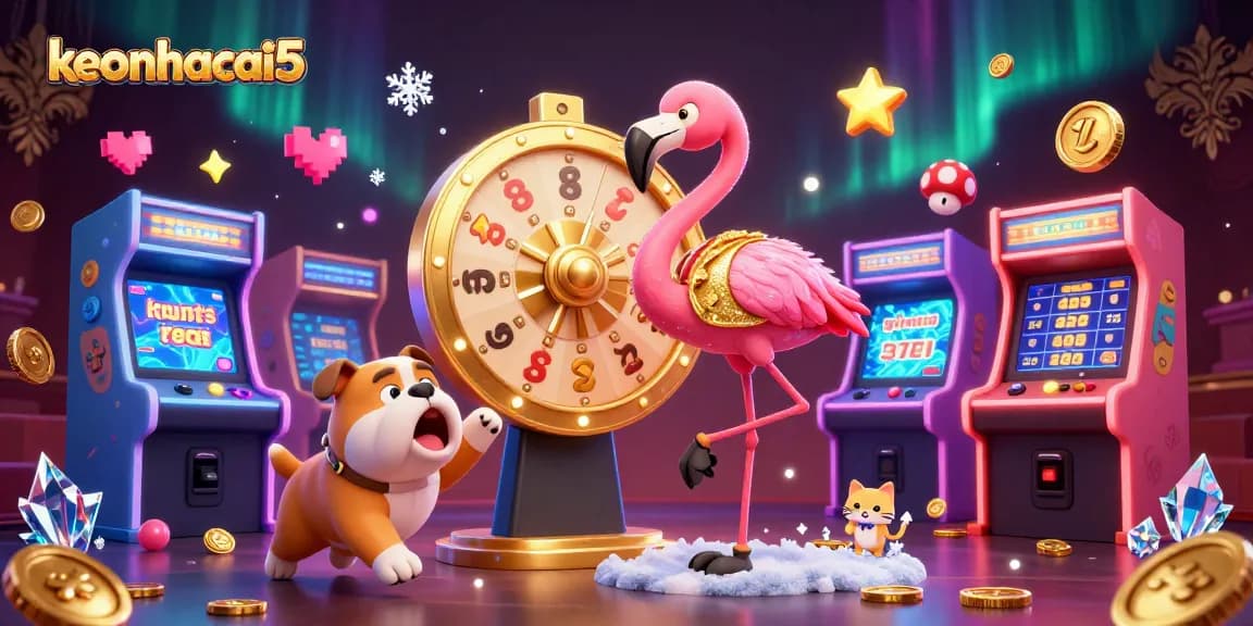 Engage with keonhacai5's vibrant casino atmosphere featuring thrilling game shows and lucky moments.