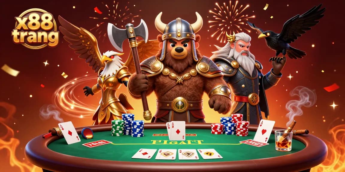 Win big with x88 trang in this exciting poker showdown featuring vibrant characters and dynamic gameplay.