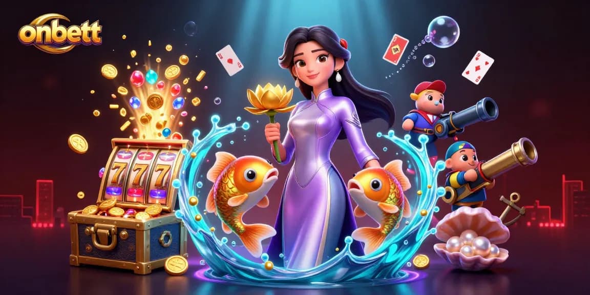 Engage in exciting gameplay with onbett's vibrant casino illustration, featuring stunning graphics and immersive elements.