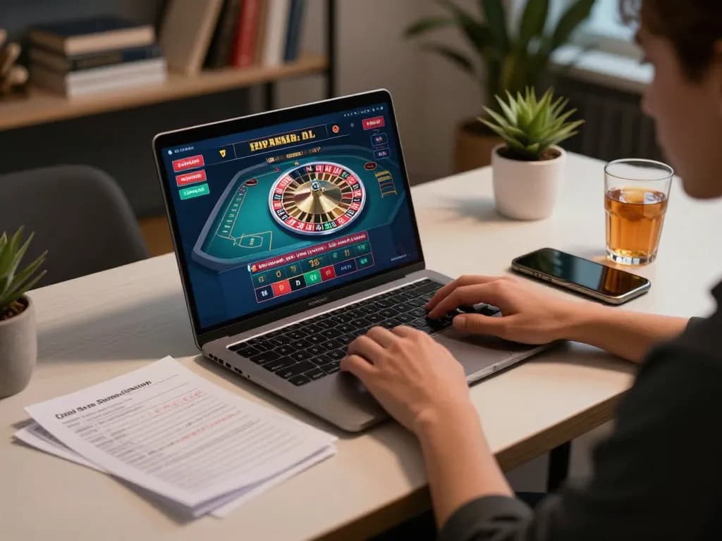 Engaging gameplay on trang chủ sc88 platform using laptop for live roulette gaming experience.