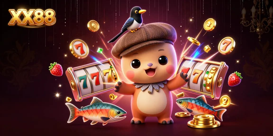 Experience exciting wins at XX88 with a playful Nessie and riches in a colorful casino