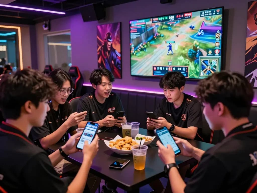 Exciting esports betting scene showcasing young gamers engaging in Singapore's vibrant betting culture.
