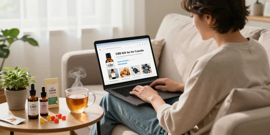 Discover premium cbd oil for sale Canada during a cozy online shopping experience on a comfortable couch.