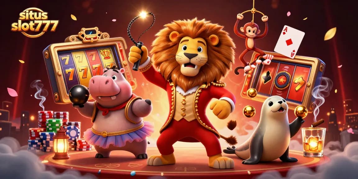 Experience winning excitement at situs slot777 with dynamic slot reels and colorful characters.