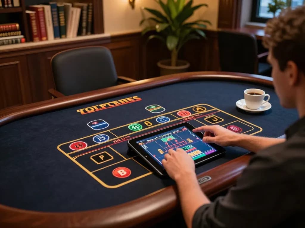 Engaging with LC88 online casino games, showcasing a cozy gaming setup for responsible gambling.