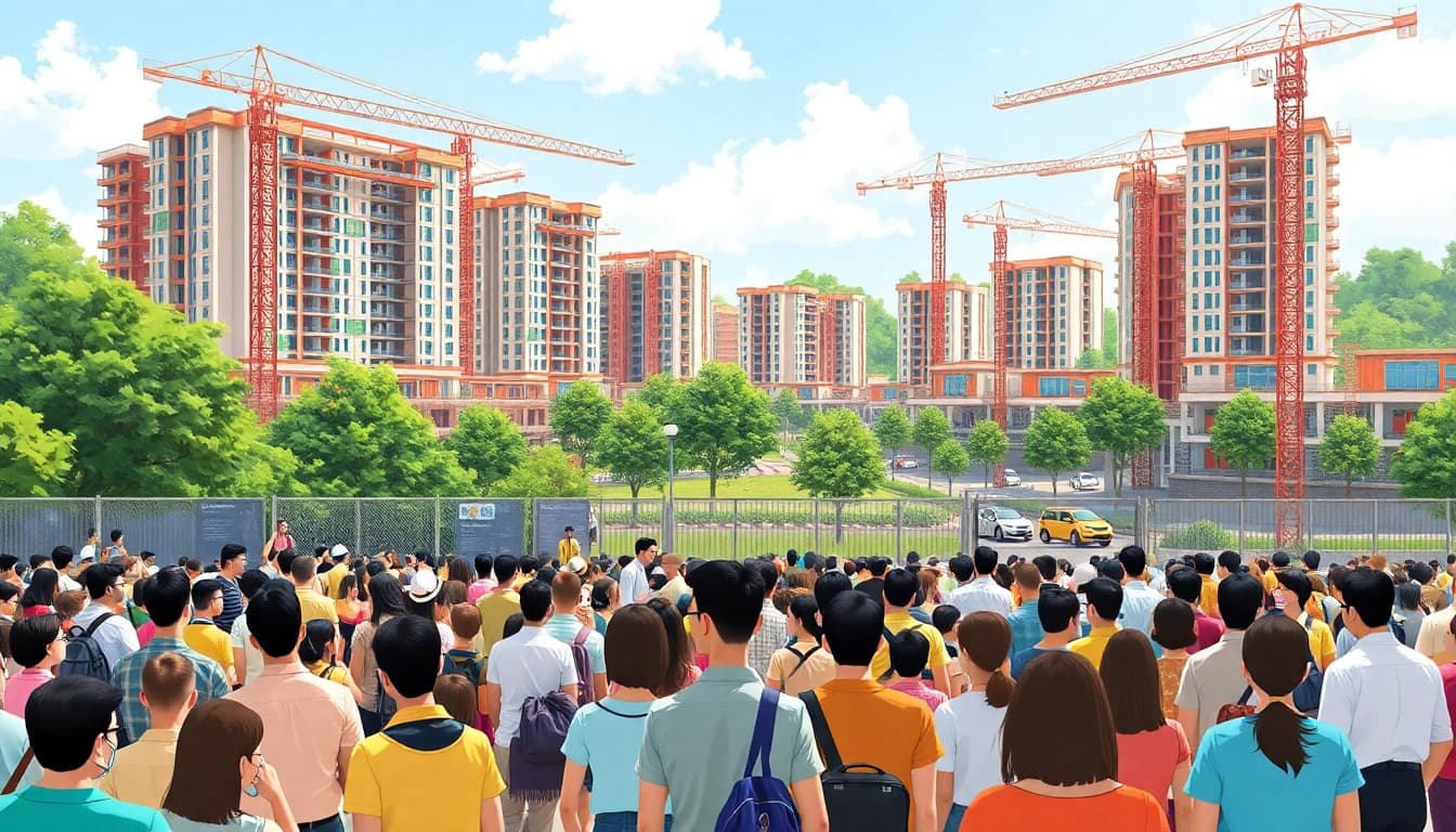 Visualize the Tampines St 95 EC showcasing its vibrant community and modern architecture.