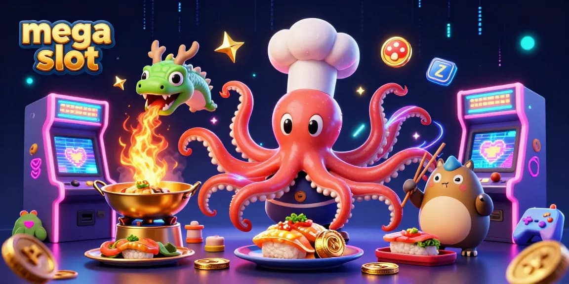 Menangkan permainan mega slot dengan ilustrasi yang menarik dan penuh aksi di kasino.