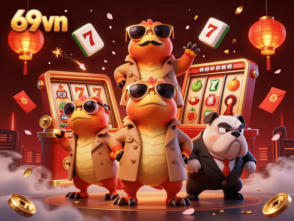 Experience excitement with 69vn: raptors in disguise at a vibrant VIP casino scene.