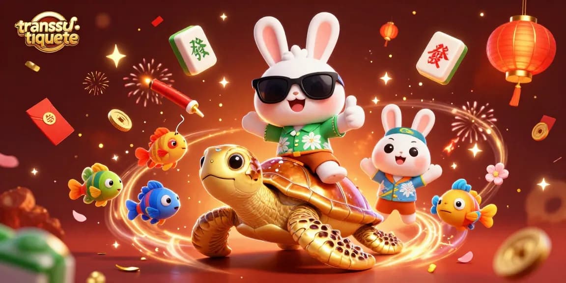 Experience triumphant wins at transtusatiquete with vibrant 3D gambling illustration.