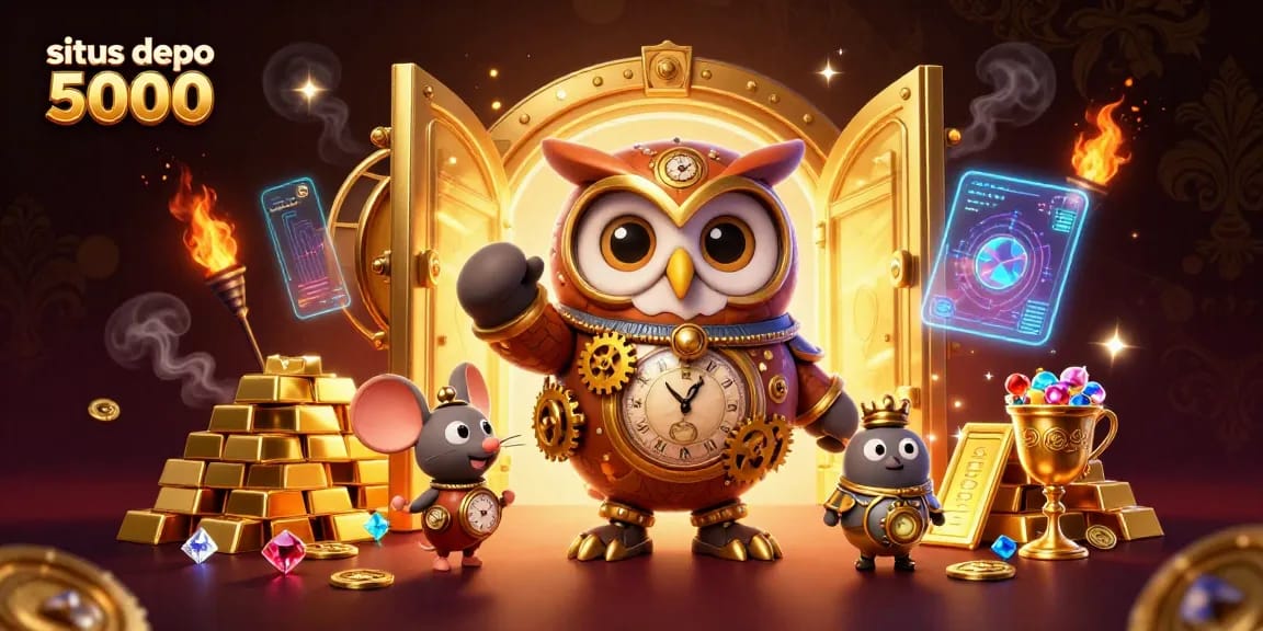 Menangkan permainan di situs depo 5000 dengan slot online penuh harta dan kemewahan yang berkilau.