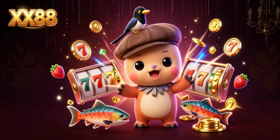 Experience exciting wins at XX88 with a playful Nessie and riches in a colorful casino