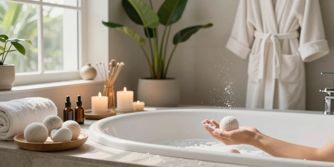 Creación de contenido de marketing con productos de CBD, incluyendo aceites, bombas de baño y elementos naturales para el bienestar.