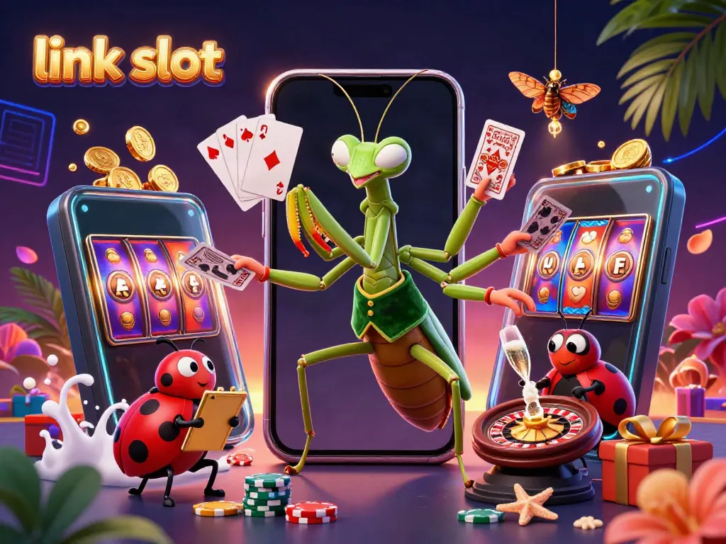Bermain link slot dengan kombinasi slot yang menarik di kasino virtual 2026, menampilkan momen kemenangan.