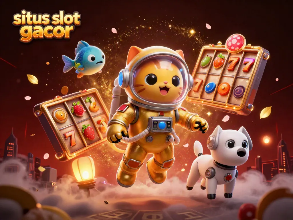 Putar situs slot gacor dengan gambar karakter luar angkasa dan elemen slot yang menakjubkan.