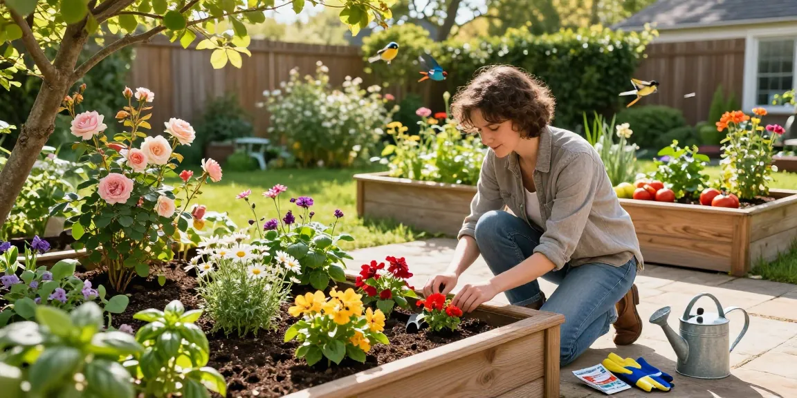Explore our lush garden scene and read more on our blog for home gardening tips.