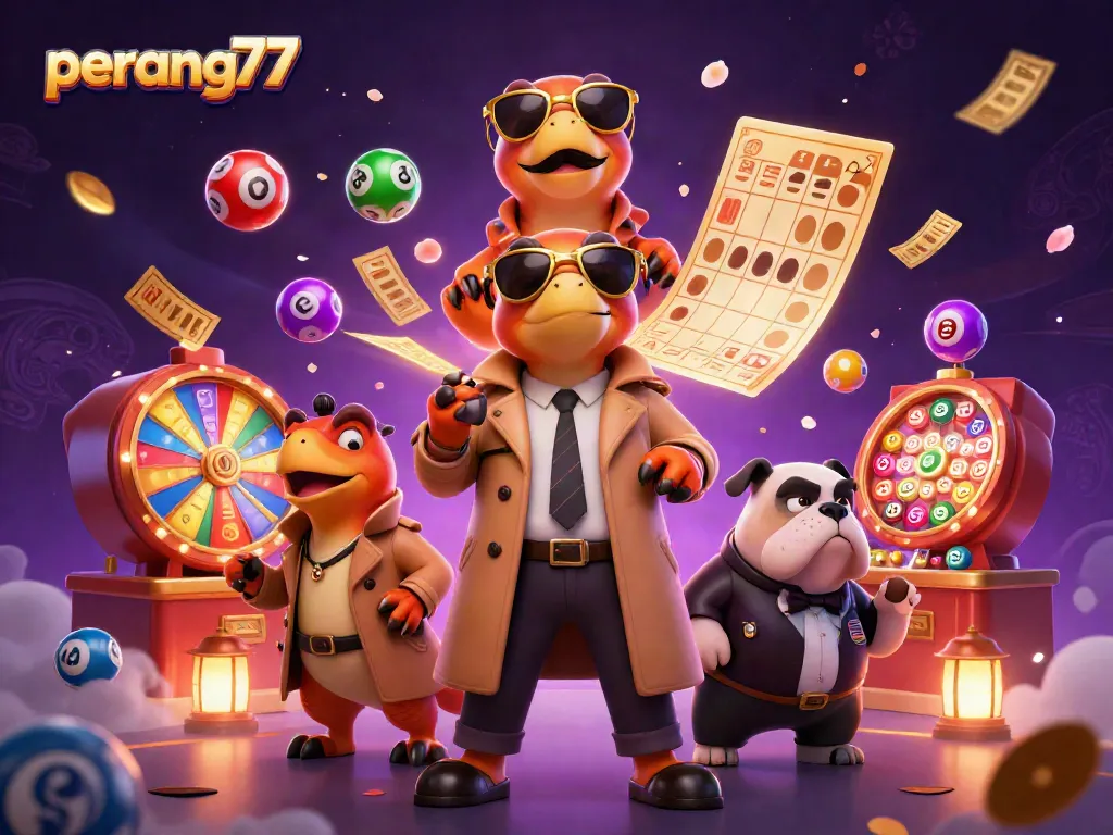 Rangkum informasi pola permainan dan promosi di perang77 dengan ilustrasi kasino 3D yang menarik.
