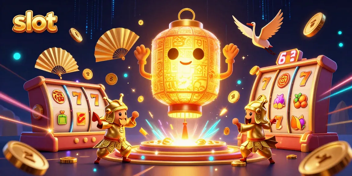 Spin the slot reels with exciting characters and dazzling elements in a vibrant casino scene.