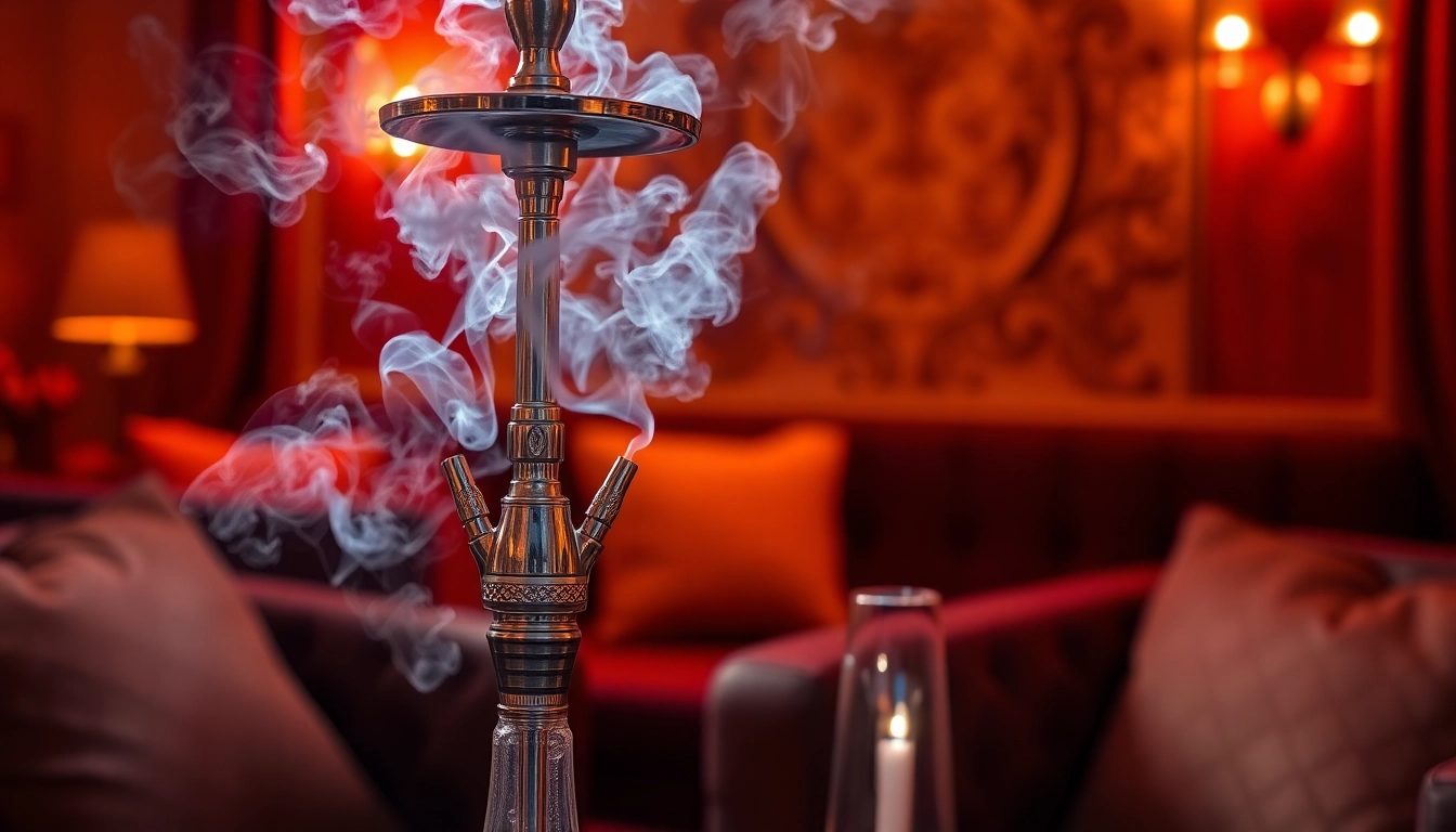 Покупка Hookahmarket: элегантный кальян в стильном интерьере.