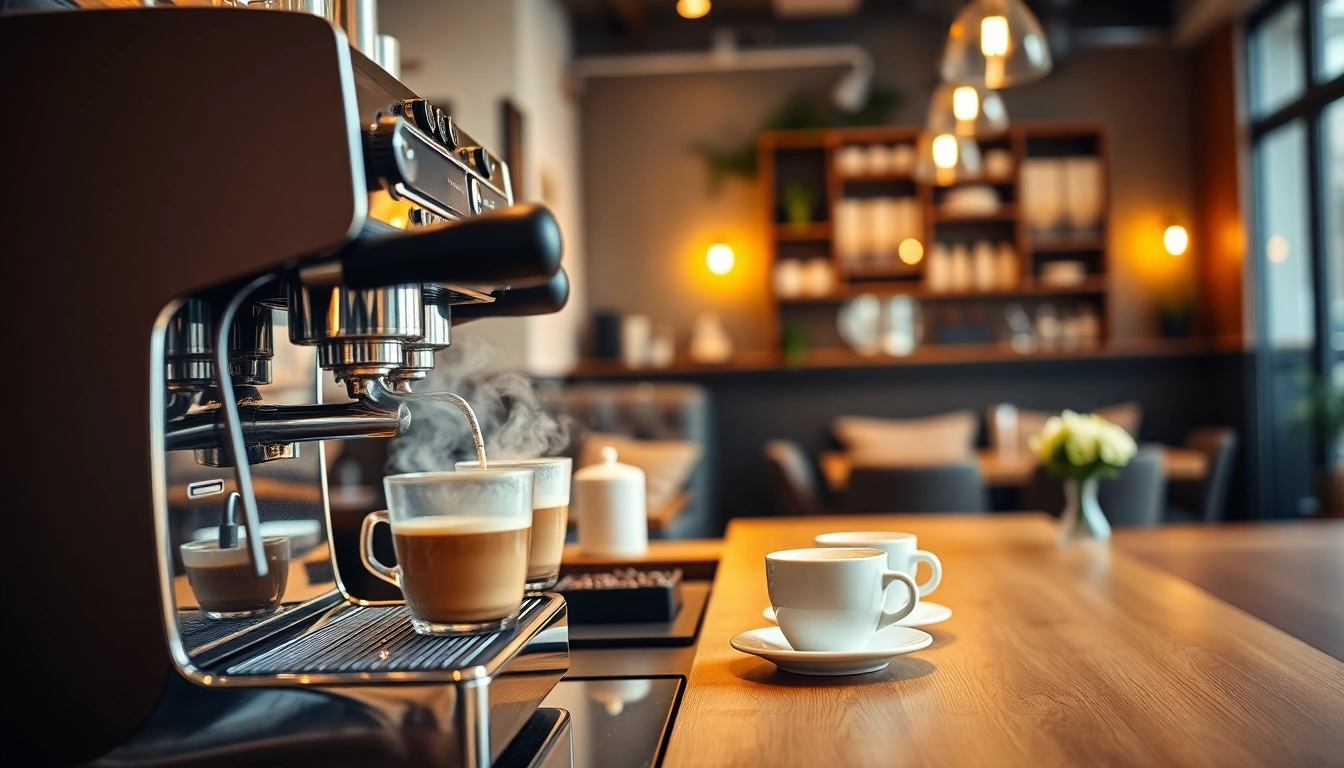 La célèbre boutique de café espagne où des baristas préparent de délicieux café.