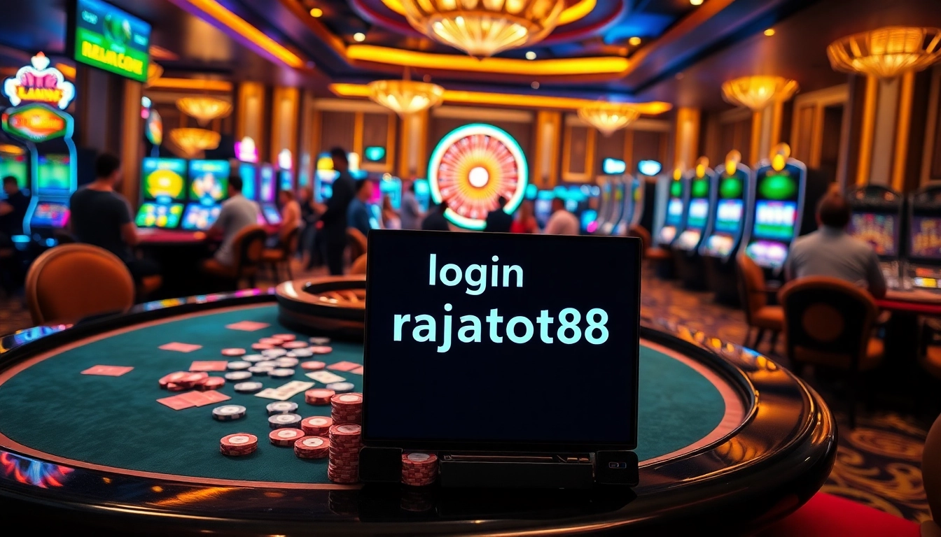 Enjoying a thrilling game experience at the tables while login rajatoto88 for exciting online gambling.