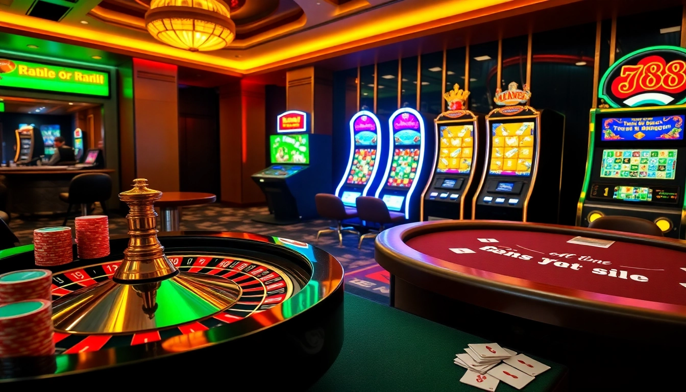 Experience the thrill of U888 online gaming with vibrant roulette and poker tables featuring colorful chips.